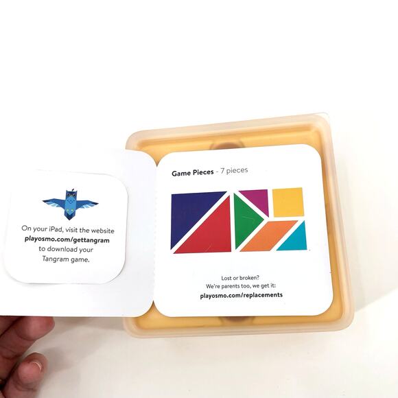 OSMO Tangram Game Shape/Color Visual Puzzles for Ages 6-10 STEM Toy Gift - Picture 2 of 5